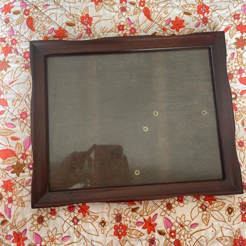 Ornate Wood Picture Frame wood farmhouse cottage victorian 8x10 Stand hang